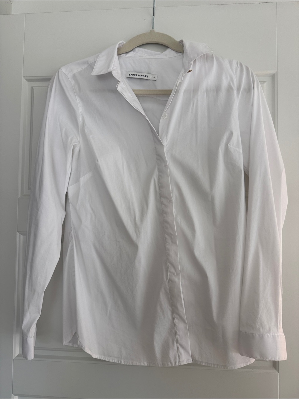 Sportscraft White Long-Sleeve Button-Down Shirt